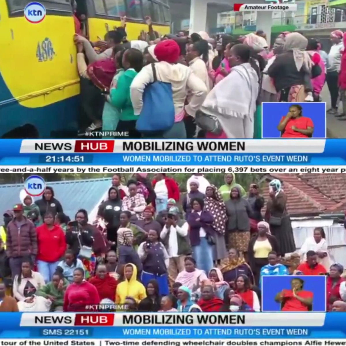 KTN News has Exposed How Mr. Ruto Mobilises Women to His Rally👇