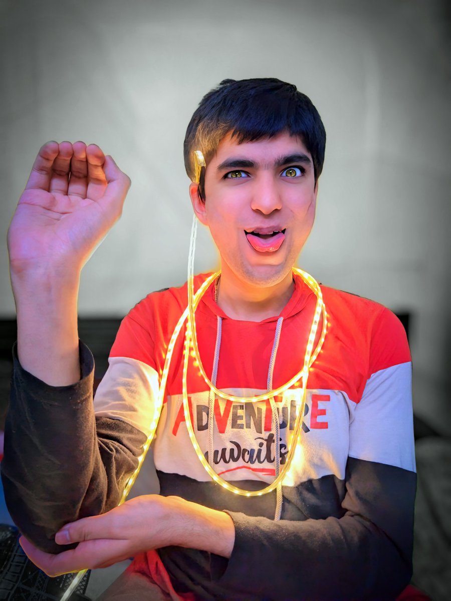 lordkeshav's tweet photo. These LED strip lights were just what I needed for my YouTube channel 'Amritlok Studio &amp; Production'. https://t.co/icScsYLYE6