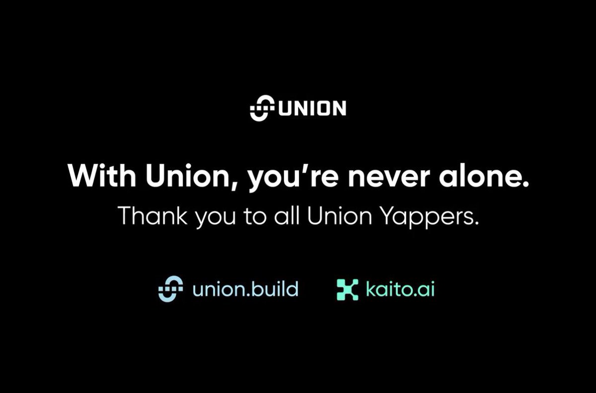 chakam 📸

“With Union, you’re never alone.”

- - Thank you to all Union Yappers - -

what if this is a snapshot?👀

Personally, I am feeling like <a href="/union_build/">Union</a> is gearing up for full mainnet in August;

and if that’s the case, $U token will be dropping right alongside it.

zkgm