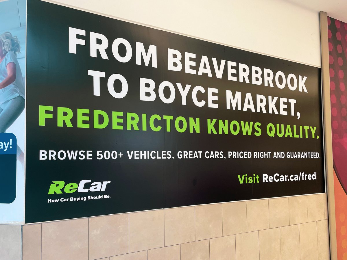 ReCarCanada's tweet photo. Our brand-new billboards, bus panels and in-mall installations are now up across New Brunswick and Nova Scotia. And we’re excited to spot them in the wild!

If you see one, snap a pic, share it online, and tag us in your post. Don’t forget to use the hashtag #SpotReCar

#ReCar https://t.co/jG3QikXILU