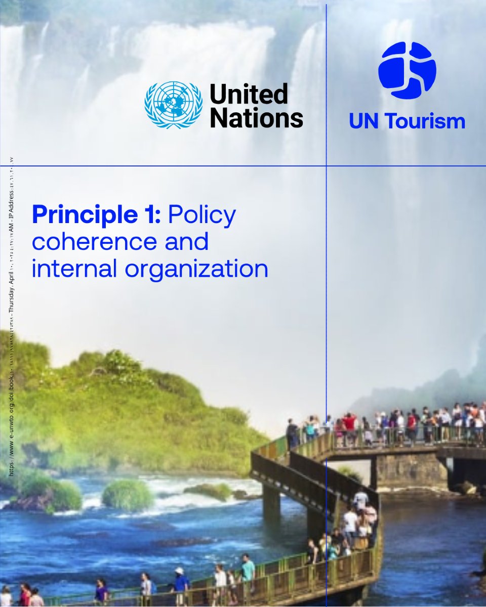 UNWTOAcademy's tweet image. Guiding Principles for Sustainable Tourism Investment:
Principle 1 – Policy Coherence & Internal Organization 🌱
Make tourism investments work by aligning policy and internal efforts with local needs, driving real progress on the #SDGs.
Learn more: f.mtr.cool/gxwidpqqpj
