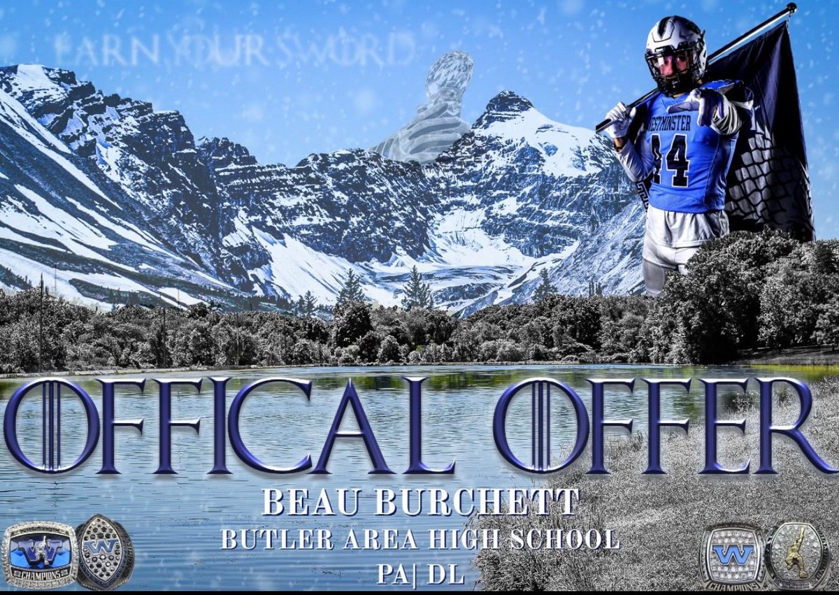 Beau Burchett (@burchettbeau) on Twitter photo After a conversation with <a href="/CoachMundis/">Connor Mundis</a> I am grateful to have received an offer from <a href="/WCtitansFB/">Westminster Football</a>!!! <a href="/GermaniErik/">Germ</a> <a href="/chip_mcguire/">Chip Mcguire</a> <a href="/darrell64588458/">darrell smith</a> <a href="/EricChristy10/">Eric Christy</a> After a conversation with <a href="/CoachMundis/">Connor Mundis</a> I am grateful to have received an offer from <a href="/WCtitansFB/">Westminster Football</a>!!! <a href="/GermaniErik/">Germ</a> <a href="/chip_mcguire/">Chip Mcguire</a> <a href="/darrell64588458/">darrell smith</a> <a href="/EricChristy10/">Eric Christy</a>