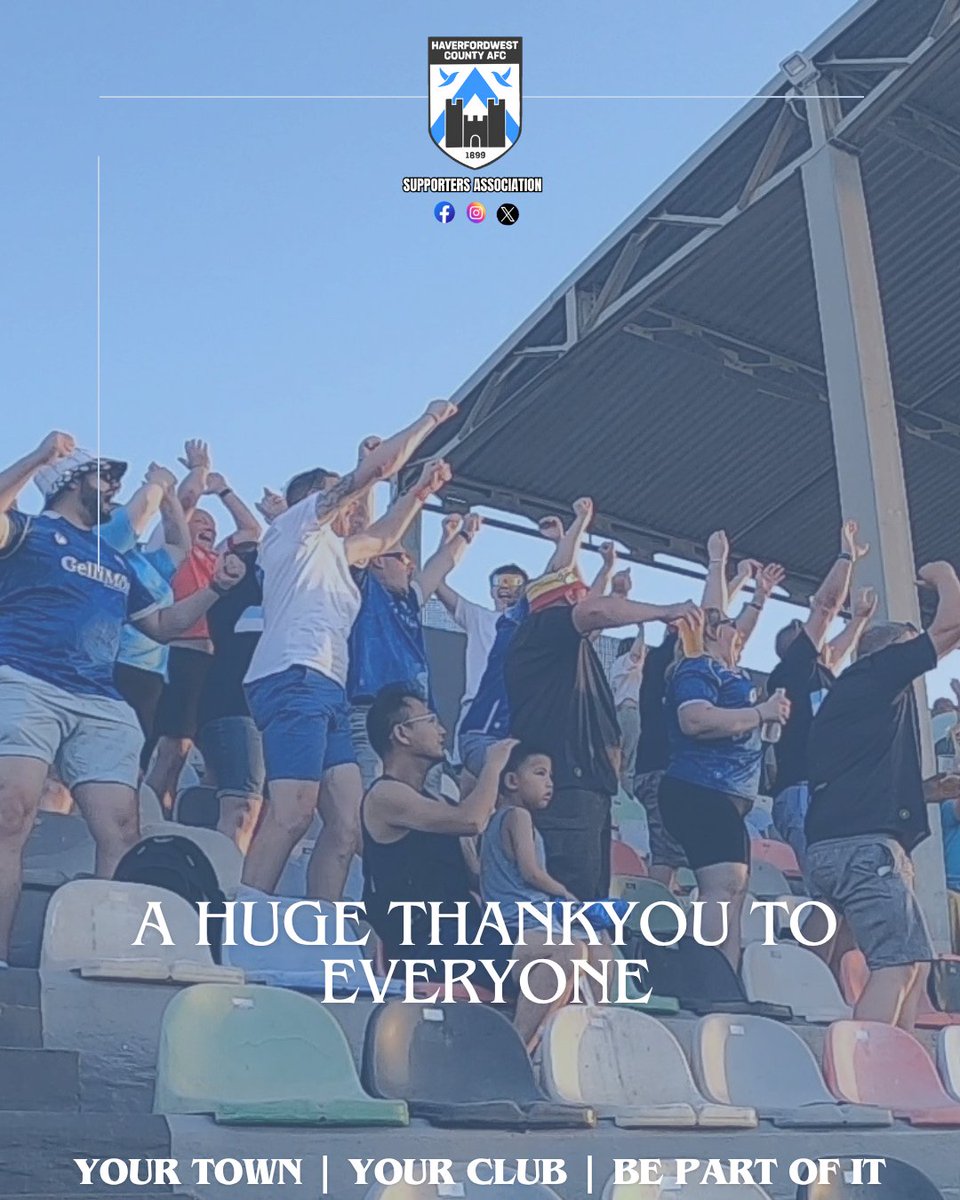 HCAFCSA's tweet image. Massive thank you to everyone of you in Malta last night.
@HaverfordwestFC
The atmosphere was unreal, and the lads were absolutely outstanding – they gave it everything and fully deserved the backing you gave them.