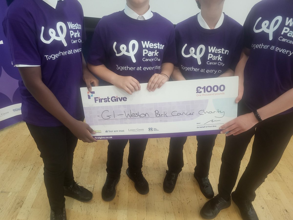 FirstGiveNPe's tweet image. Another successful @FirstGiveUK final with a twist. The Y8 presenting students @SheffPark_Acad had the opportunity to present to Y7. Congratulations to Group 1 representing @WPCancerCharity winning £1000 on their behalf!  #SocialAction