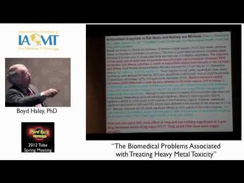 The Biomedical Problems Associated with Treating Heavy Metal Toxicity. 
Boyd Haley, PhD, MIAOMT. Boyd Haley, PhD, MIAOMT 
zurl.co/pcXs9