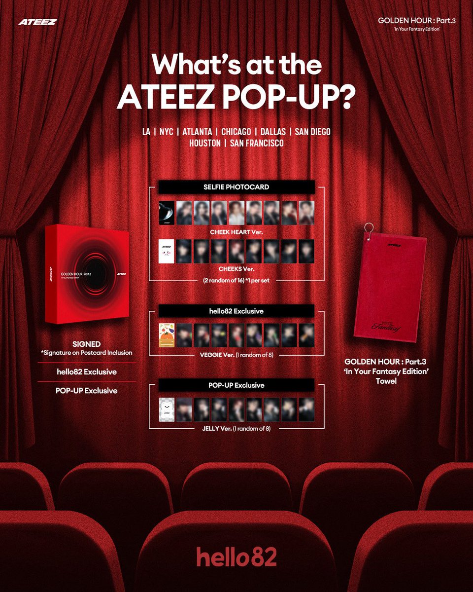 The curtains are opening Check out what's at the ATEEZ POP-UP