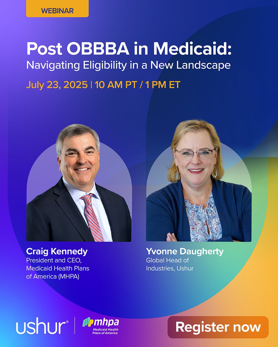 ushurInc's tweet image. #MedicaidRedetermination is now a major challenge under #OBBBA, risking coverage for millions. Join experts from MHPA and Ushur on our webinar for strategies to boost eligibility rates and ensure compliance. Register: hubs.la/Q03wxvVt0 #MedicaidCoverage #HealthTech #AI #CX