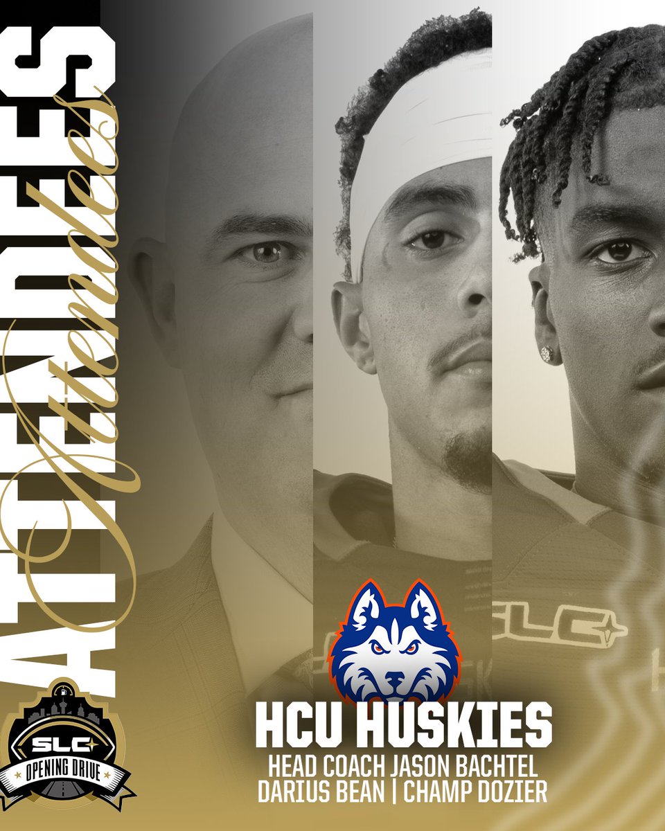 Southland Conference (@southlandsports) on Twitter photo Southland Football Opening Drive Attendees Announced⤵️
HCU HUSKIES🐶 | <a href="/HCUFootball/">HCU Football</a>
-Head Coach Jason Bachtel
-Darius Bean, S, R-So.
-Champ Dozier, RB, R-So. Southland Football Opening Drive Attendees Announced⤵️
HCU HUSKIES🐶 | <a href="/HCUFootball/">HCU Football</a>
-Head Coach Jason Bachtel
-Darius Bean, S, R-So.
-Champ Dozier, RB, R-So.