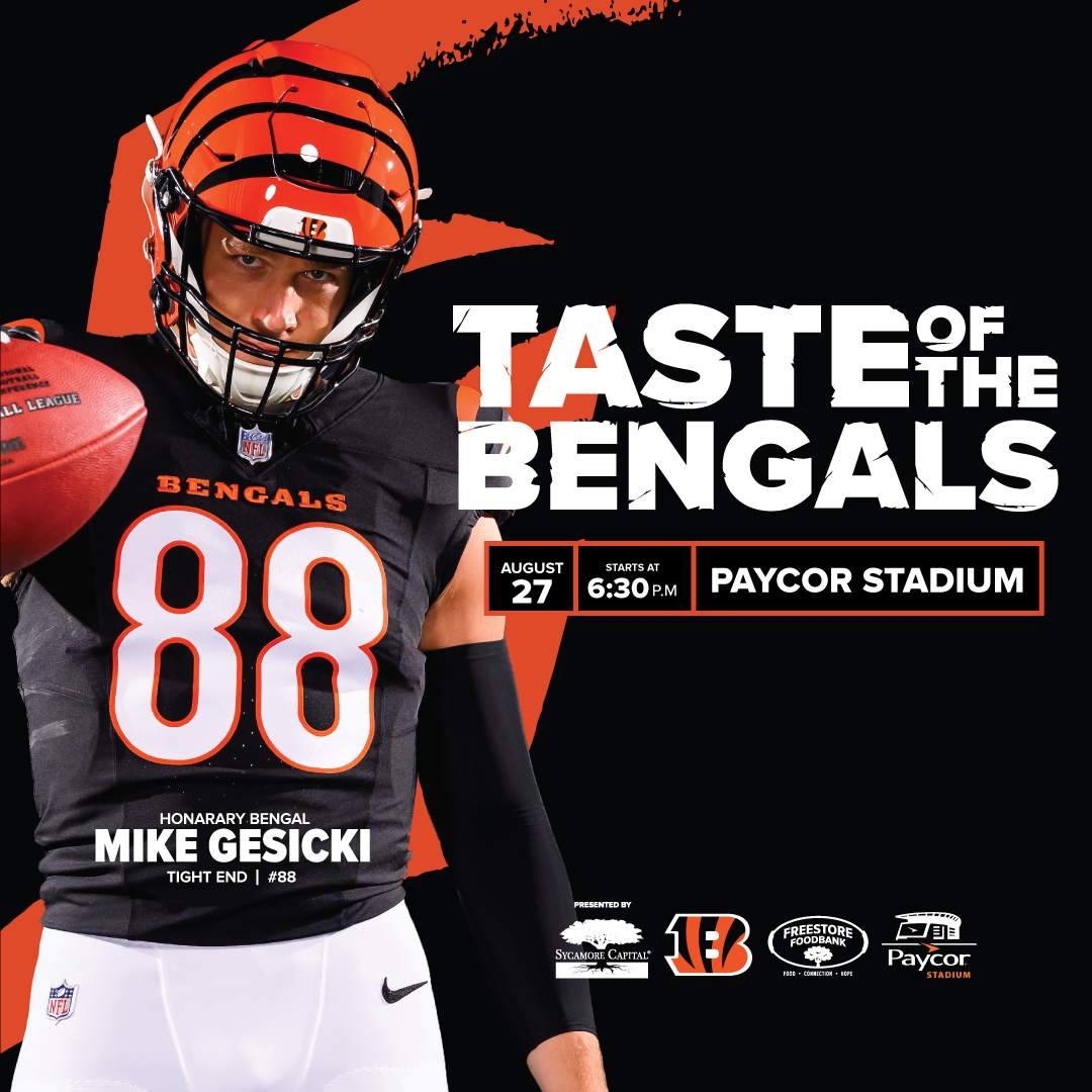 FreestoreFB's tweet image. Taste of the Bengals Tickets go on Sale tomorrow at 8:00 am. Get ready for the Event of the Season! Player Host is Mike Gesicki We can't wait to see everyone!
tasteofthebengals.org
#bengals'