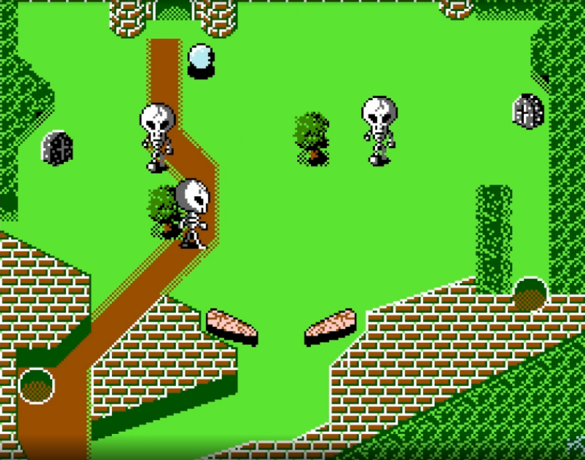 SkeletonsinVGs's tweet image. Pinball Quest (NES, 1989)