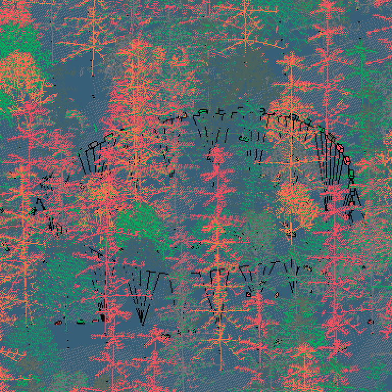 DIORAMA by <a href="/GaloAndStuff/">itsgalo 🗯</a> makes the best use of the evolution system on <a href="/fx_hash_/">fxhash</a> so far 🙌 

I encourage you to try it out:  fxhash.xyz/project/dioram…