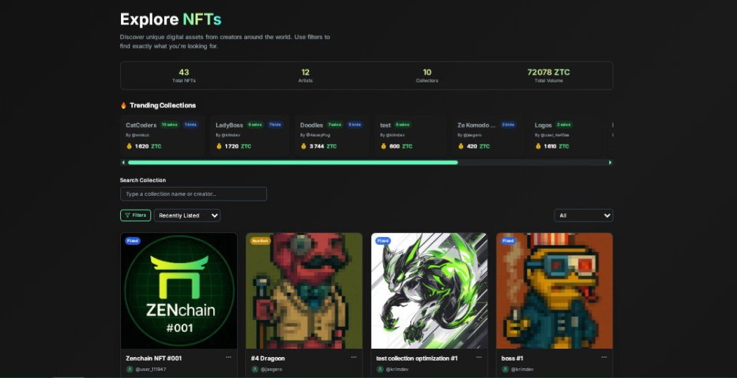 Id_Dm1trY's tweet photo. The first NFT platform on ZenChain โ donโt miss it!
Discover new opportunities to create, buy, and sell NFTs in the ecosystem of the future. Be among the first!
@KrimDevNode @ZenChainFam @zen_chain #ZenBuilder #Zenchain https://t.co/KInJeMbPFW