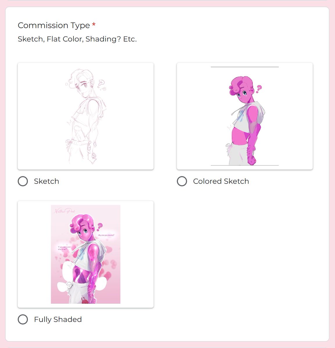 Oh also, I'm taking cummissions again this month since I've been getting asked haha. Sketchy style like the Ditto and Abby drawings while I get used to Clip Studio 🩷