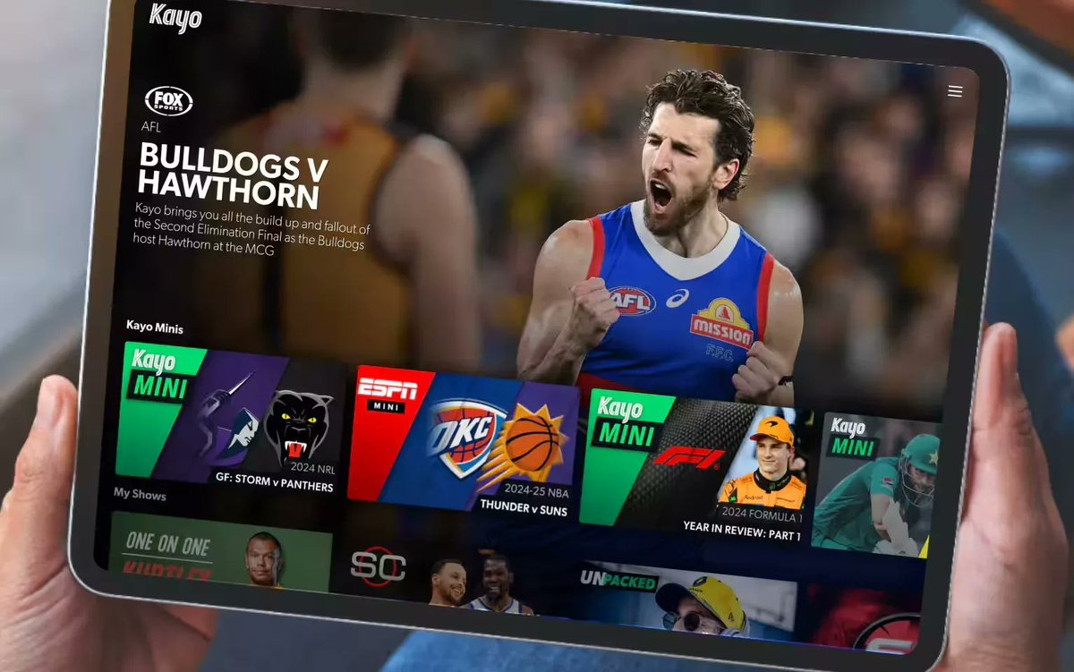 marlain's tweet photo. Kayo Sports delivers jam-packed week of live AFL, NRL, Netball, Football and Cricket

Read More -> https://t.co/gBTcfbgXQV

#AFL #Foxtel #KayoSports #NRL https://t.co/bmeaW81Zlw