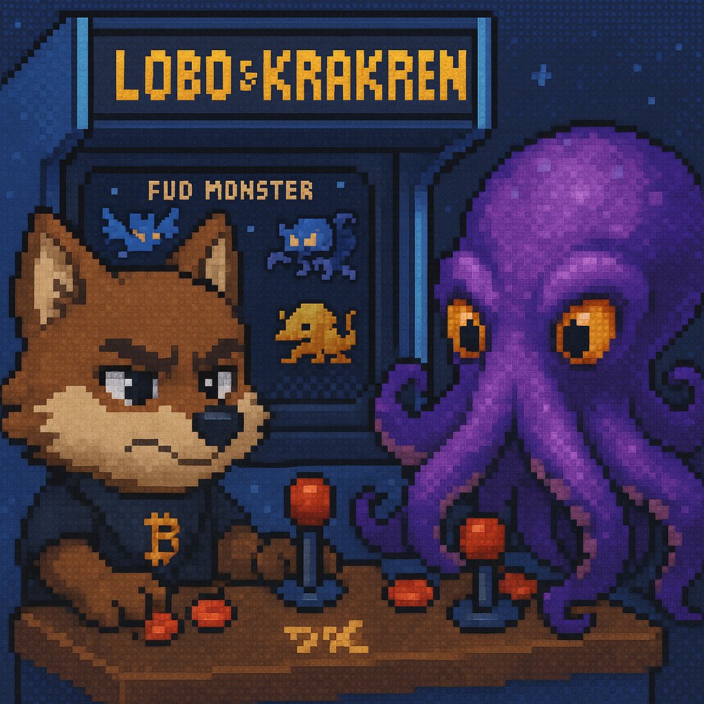 Lobo_Pieralini's tweet photo. ๐ฎ Lobo & Kraken are battling the FUD monsters at the arcade.
No fear, no mercy โ just $LOBO.
@arjunsethi @lobothewolfpup
#Bitcoin #Web3 #Runes #FUDResistant #WolfPack $LOBO https://t.co/aZBao5zZQM