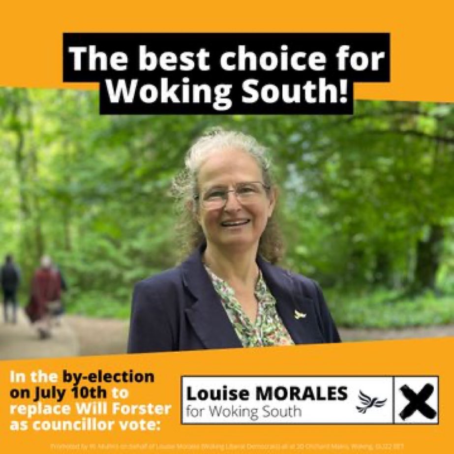 ReigateLibDems's tweet image. It’s by-election day tomorrow for voters in parts of Woking &amp;amp; Mole Valley. Good luck to our candidates 

Lawrence Penney - Bookham East &amp;amp; Eastwick Park (Mole Valley DC)

Deborah Hughes - Hoe Valley (Woking BC)

Louise Morales - Woking South (Surrey CC)

#VoteLibDem