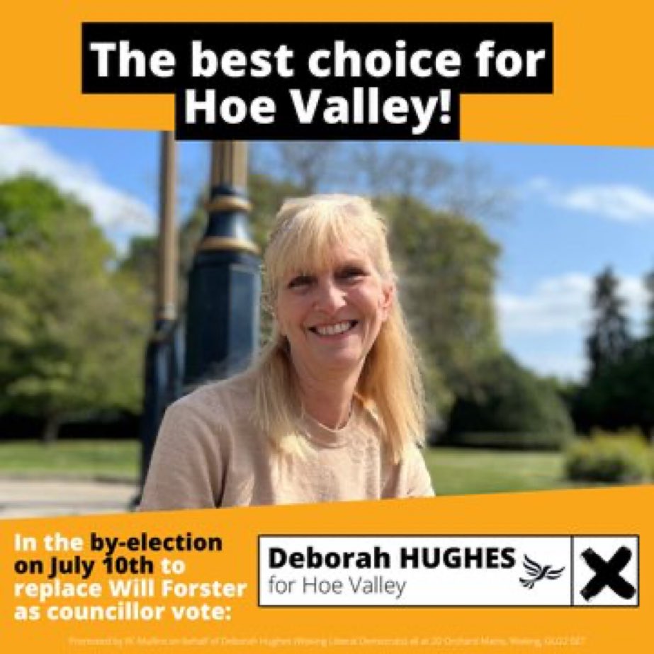 ReigateLibDems's tweet image. It’s by-election day tomorrow for voters in parts of Woking &amp;amp; Mole Valley. Good luck to our candidates 

Lawrence Penney - Bookham East &amp;amp; Eastwick Park (Mole Valley DC)

Deborah Hughes - Hoe Valley (Woking BC)

Louise Morales - Woking South (Surrey CC)

#VoteLibDem