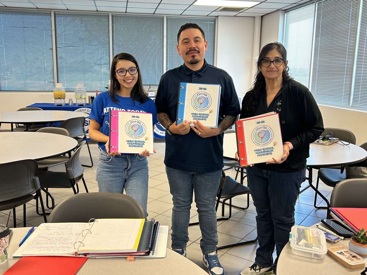 Quaver PD with Elementary counselors yesterday-Tier I Instruction. Today, New SchoolCounselor Academy! Welcome to Clint ISD where we lead Heart First.