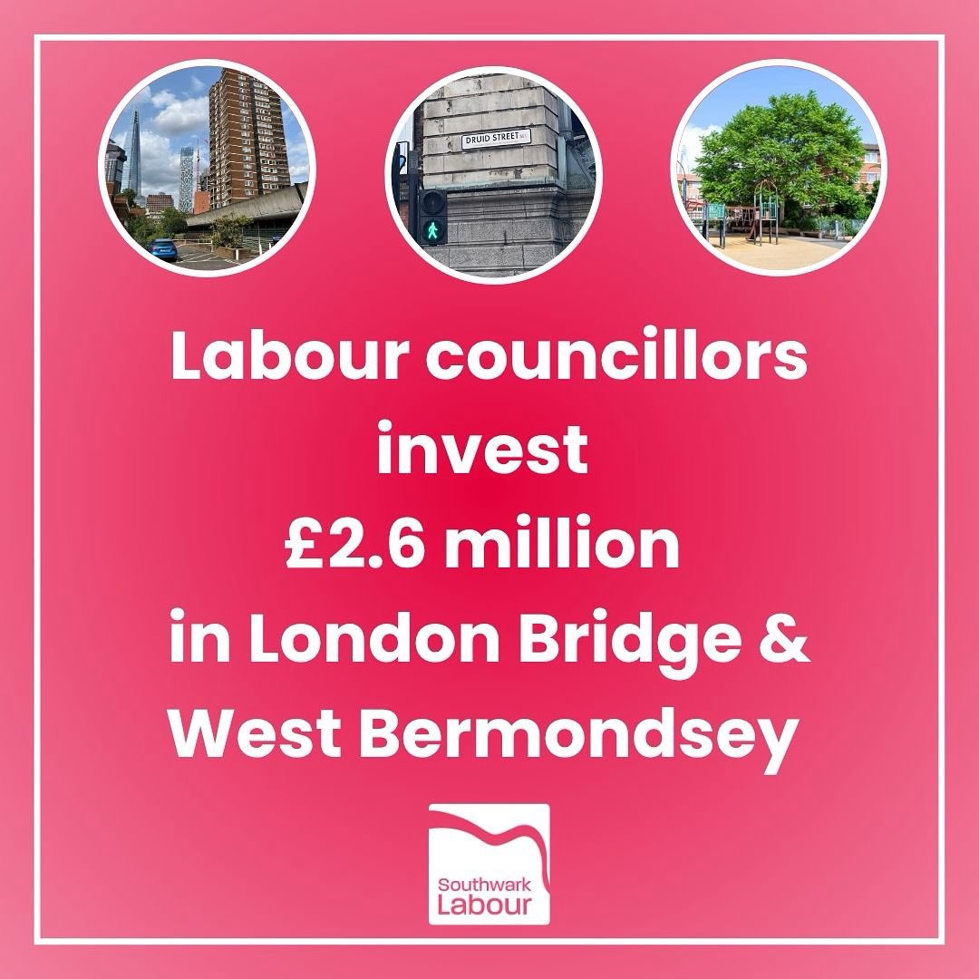SouthwarkLabour's tweet image. Thanks to Labour’s planning policies, local councillors in London Bridge and West Bermondsey are investing £2.6 million in local infrastructure projects.
From estates to parks to solar panels, we are delivering improvements hand in hand with our communities