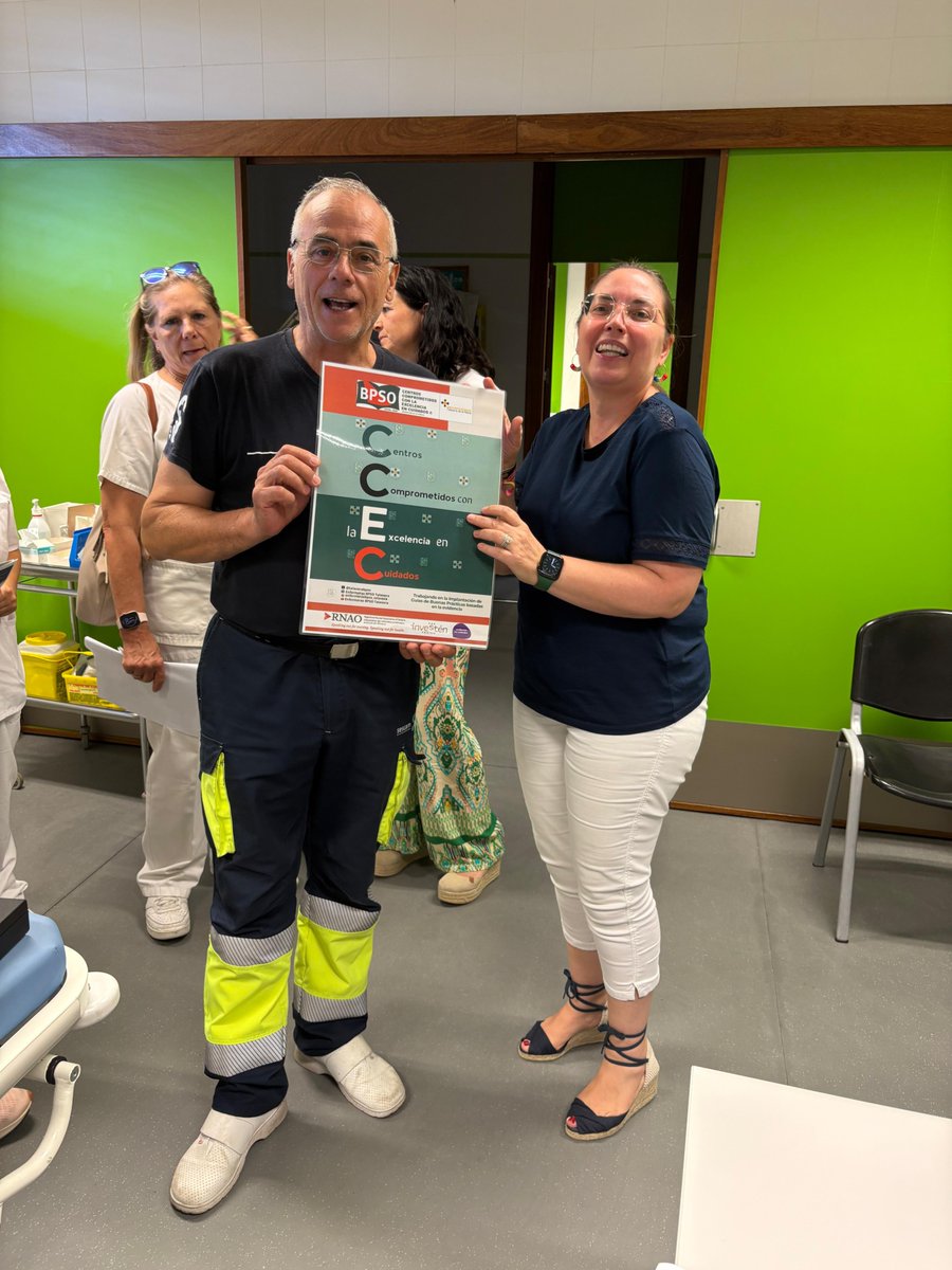 talaverabpso's tweet image. Finalizamos la semana con la implantación de recomendaciones de Guías de Buenas Prácticas RNAO Valoración y manejo del dolor y Tabaco en nuevas ZBS Velada y La Nava de Ricomalillo
Enhorabuena compañer@s y GRACIAS
@excelenciaencu1 @BPSOspain @DorisGrinspun
