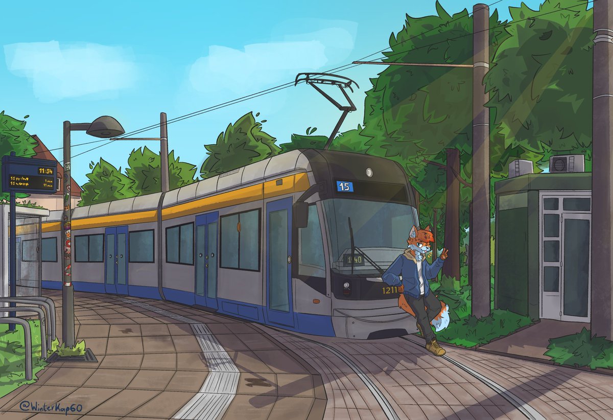 Wonders of public transportation - the tram!

Comm for a friend (flarik_the_fox on insta) from like a month ago