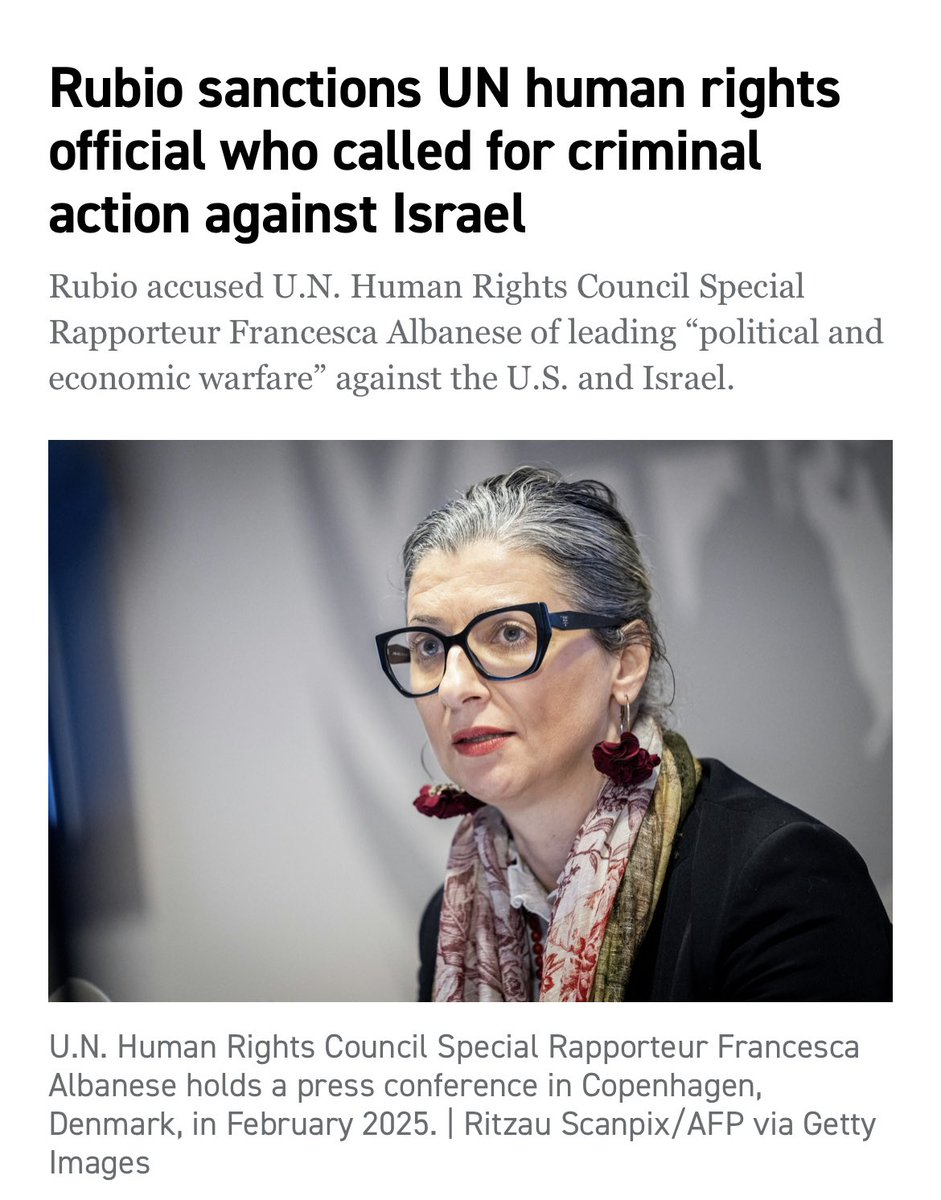 Shoshana Aufzien🎗️ (@shoshanaaufzien) on Twitter photo Last fall <a href="/BarnardCollege/">Barnard College</a>, I witnessed Albanese defend Hamas’s October 7 massacre, “embrace violent resistance,” demean Holocaust survivors, decry Jews’ “selective sense of humanity,” and describe 9/11 as a “struggle for freedom.”
During Thursday’s Interactive Dialogue on the Last fall <a href="/BarnardCollege/">Barnard College</a>, I witnessed Albanese defend Hamas’s October 7 massacre, “embrace violent resistance,” demean Holocaust survivors, decry Jews’ “selective sense of humanity,” and describe 9/11 as a “struggle for freedom.”
During Thursday’s Interactive Dialogue on the