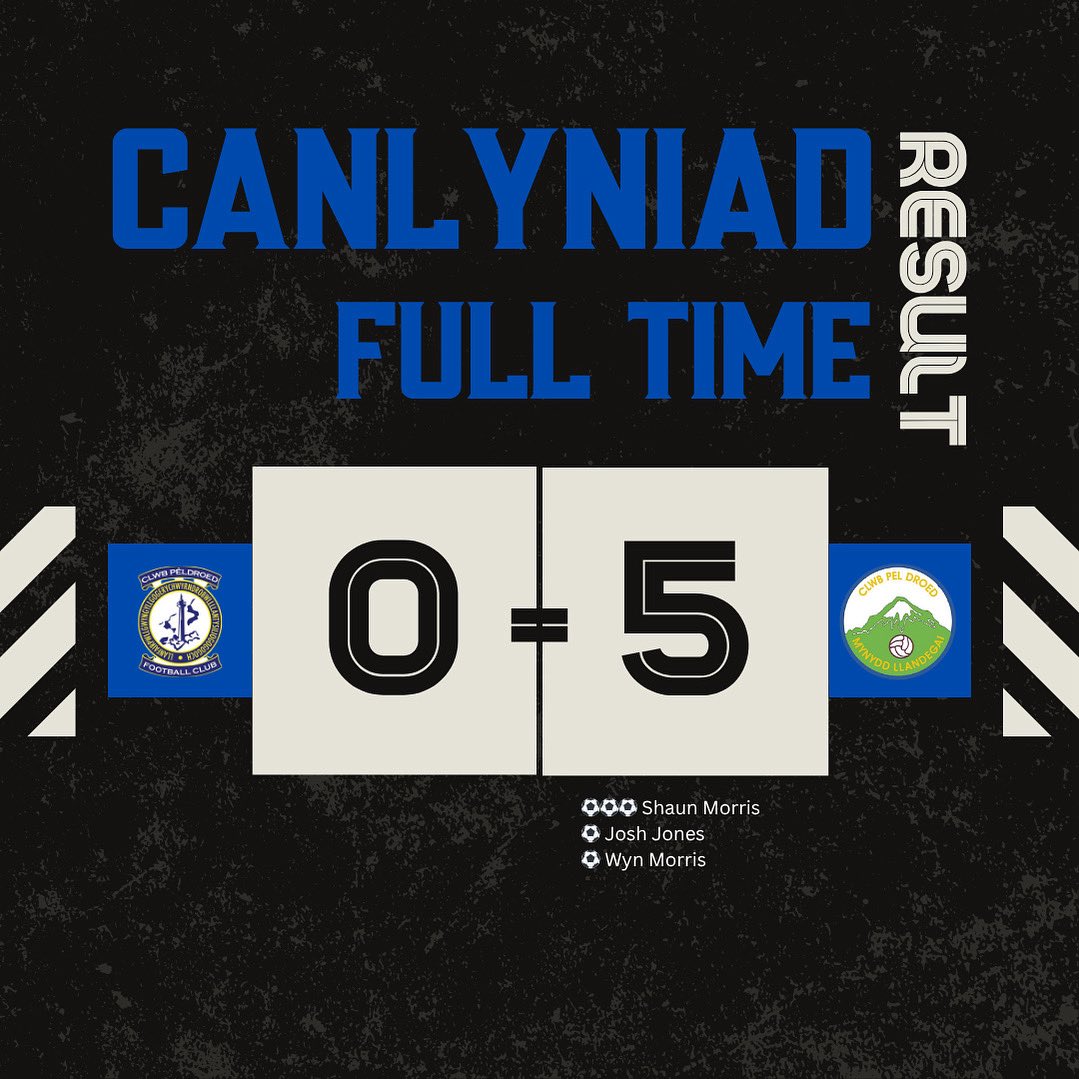 ⚽️ CANLYNIAD TÎM DATBLYGU/DEVELOPMENT TEAM RESULT ⚽️

Cpd Llanfairpwll Fc Development 0-5 CPD Mynydd Llandegai FC 

Diolch i Llanfairpwll am y gêm heno/Thanks to Llanfairpwll for tonight’s game

💙💙💙💙💙💙
