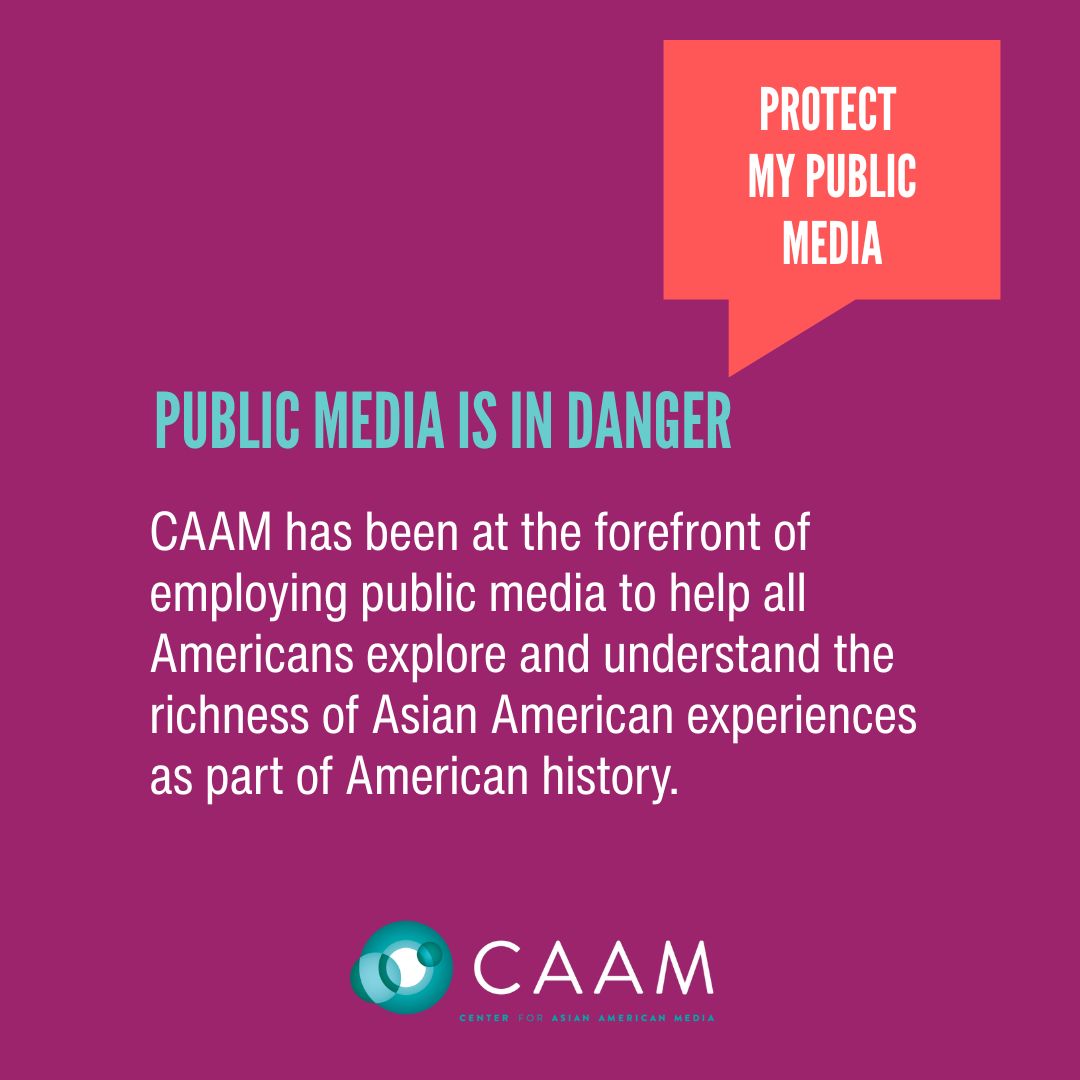 Public media is under threat. Call your Senator today and urge them to vote NO on the CPB rescissions bill and save Asian American stories.  #ProtectMyPublicMedia  tinyurl.com/CAAM-PublicMed…