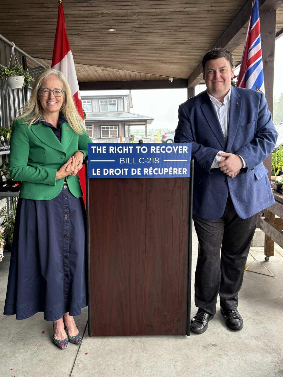 I had the pleasure of speaking at a press conference this morning alongside MP Tamara Jansen on her private member’s bill C-218, the Right to Recover Act. 

I was proud to co-sponsor this bill, which will stop the coming expansion of assisted dying to people with mental illness.