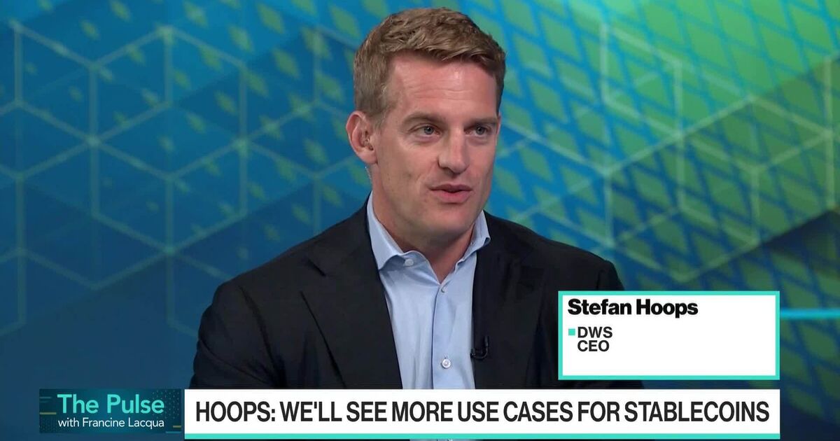 In a recent appearance on <a href="/Bloomberg/">Bloomberg</a>'s The Pulse with Francine Lacqua <a href="/flacqua/">Francine Lacqua</a>, DWS CEO Stefan Hoops discussed the upcoming launch of Germany’s first euro-denominated stablecoin and what it signals for the future of regulated digital assets in Europe.

He shares why EURAU, backed