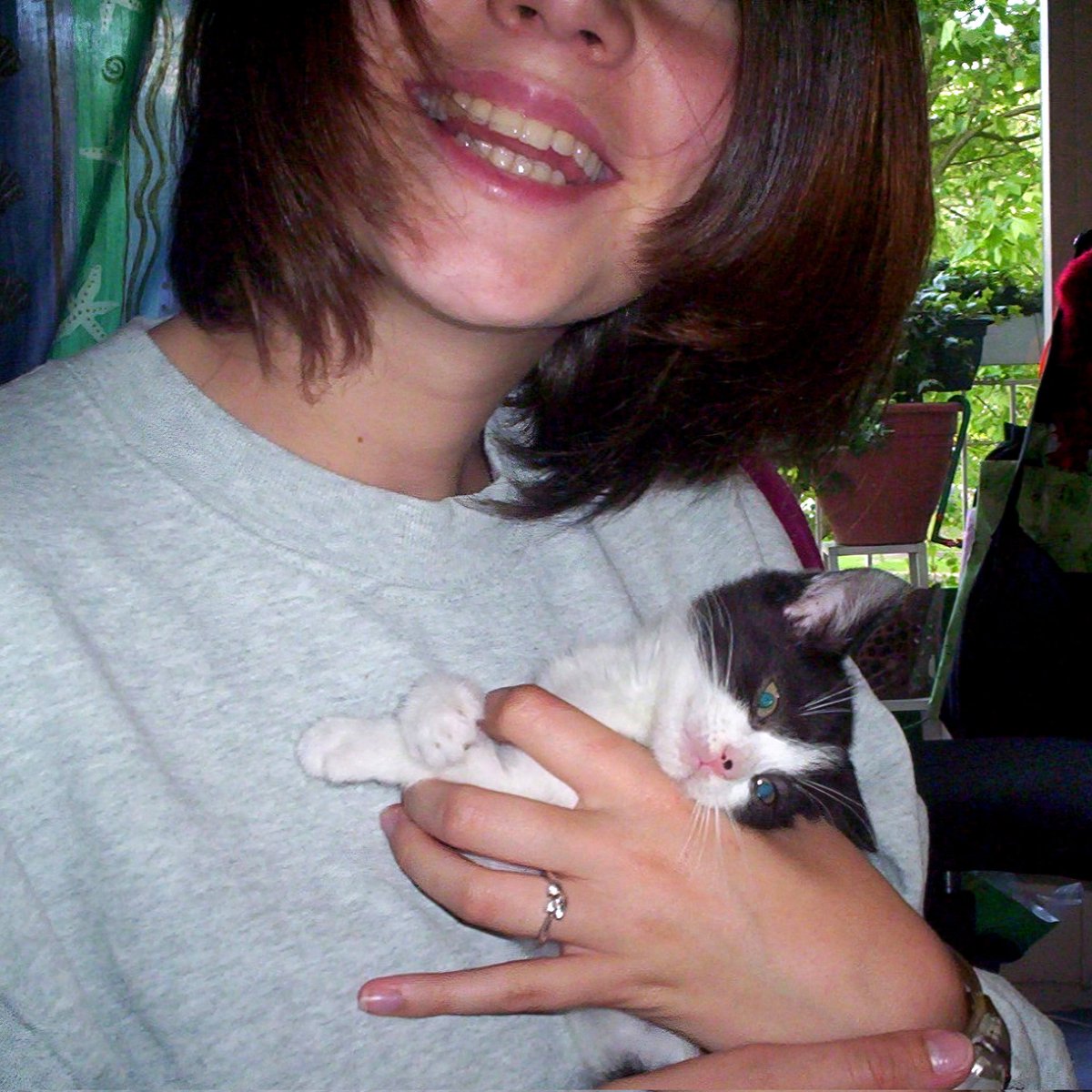 EloScicomm's tweet image. Mon petit cœur explose de love : j'ai retrouvé toutes mes photos de bébé Plume... datant de 2005 ❤️🐾❤️