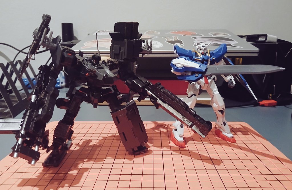 ZeBlackBallD's tweet photo. The Kotobukiya AC Agnis. Very cool koto kit that actually uses only three polycaps throughout its whole body. On the feet and torso so it's joints are very solid. Also i thought it would be taller for a koto ac kit, but its a shortstack armored goblin, still love it tho! https://t.co/qhydNRq9IB