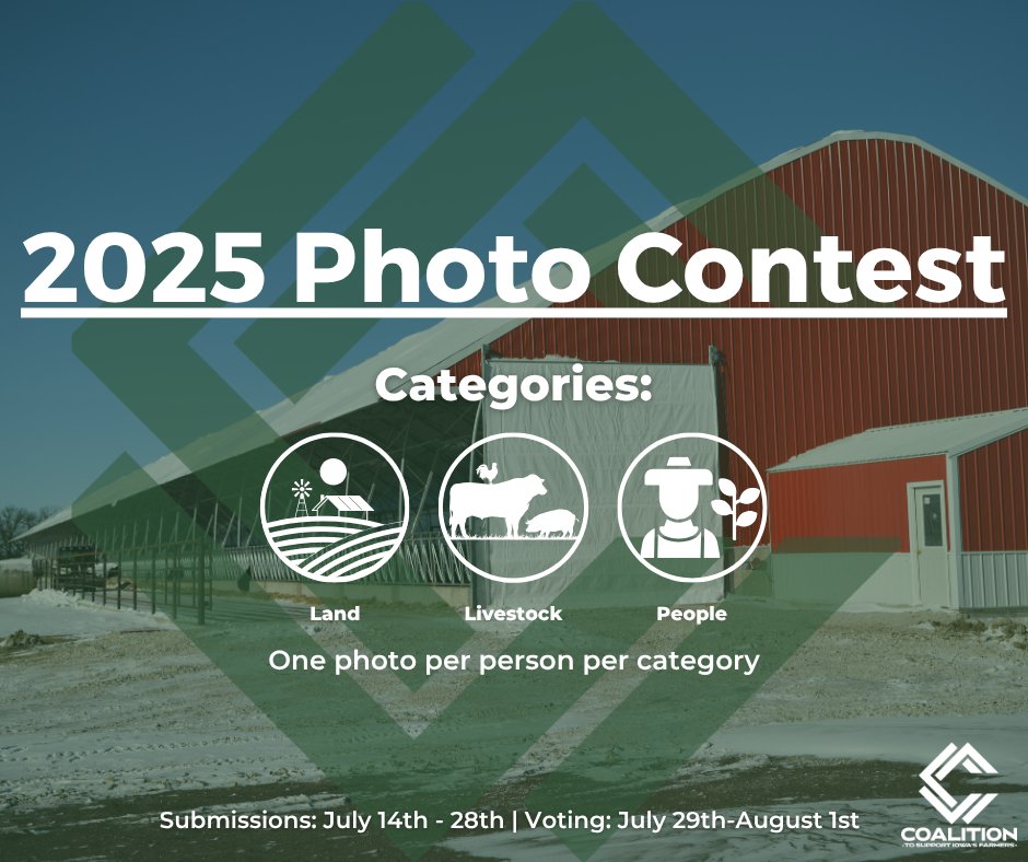 We are excited to launch the 2025 annual photo contest!  
Submit by July 28th. Voting: July 29th - August 1st on Facebook. 
Prizes include a $50 Amazon Gift Card to each category winner and a $150 Gift Card to The Big Steer for the overall winner! Link: bit.ly/44TanNF