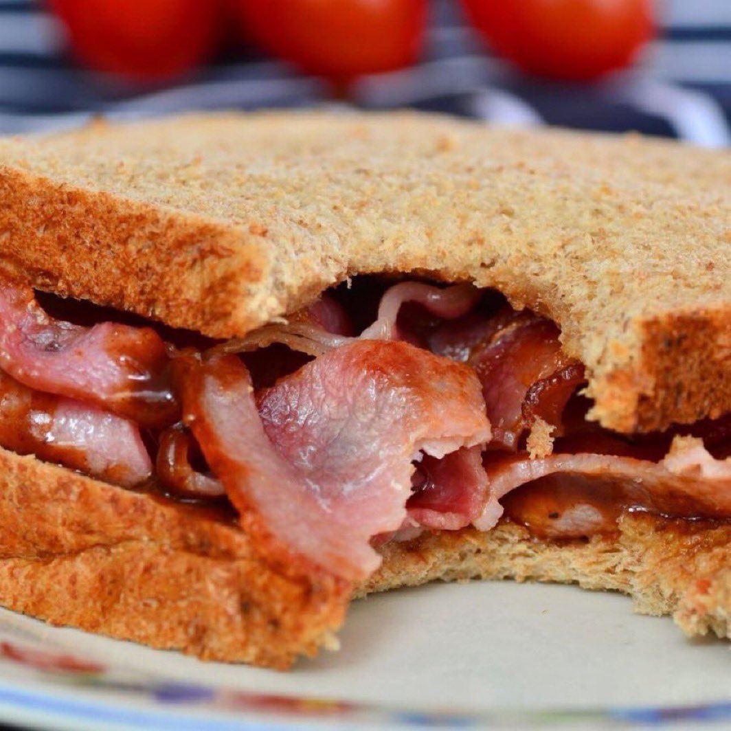 Muslims want to ban bacon  🥓 so I thought I’d post this photo of a beautiful bacon sandwich ❤️❤️❤️