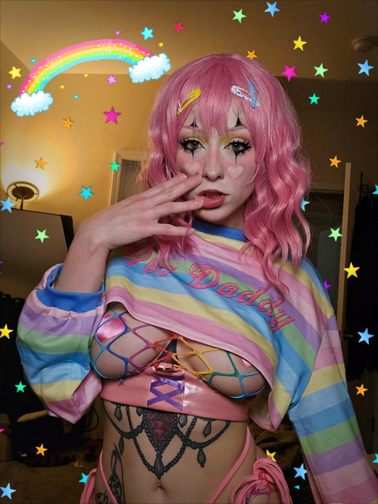 I am in love with ALL big tiddy clown girls
❤️🧡💛💚💙💜
#egirl #clussy