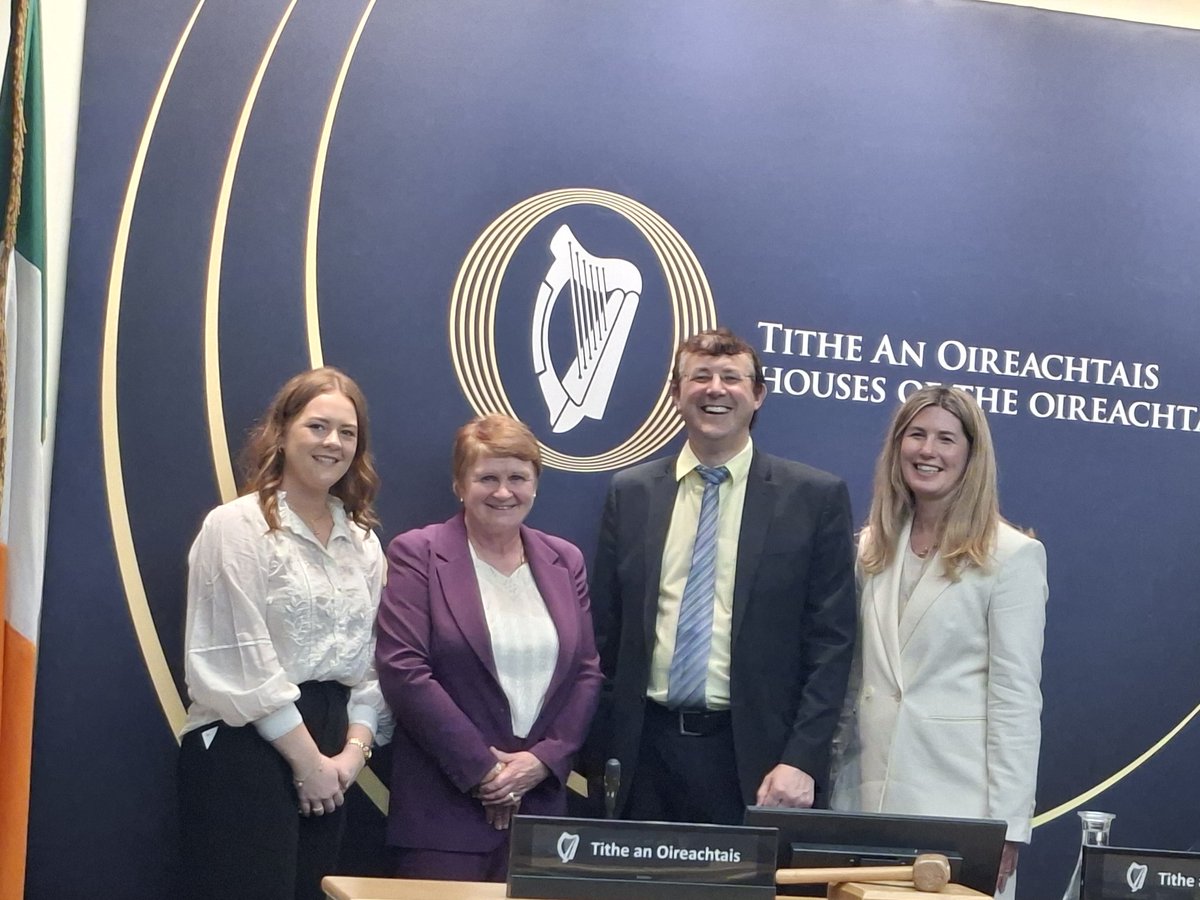 AliceDoyleIFA's tweet image. Joined by Teresa Roche Chair of Farm Family and Social Affairs and Claire Mc Glynn Policy Executive as we presented to Joint Oireachtas committee on Agriculture on the topic of Farmer Health and wellbeing. Chair of Committee Aindreas Moynihan