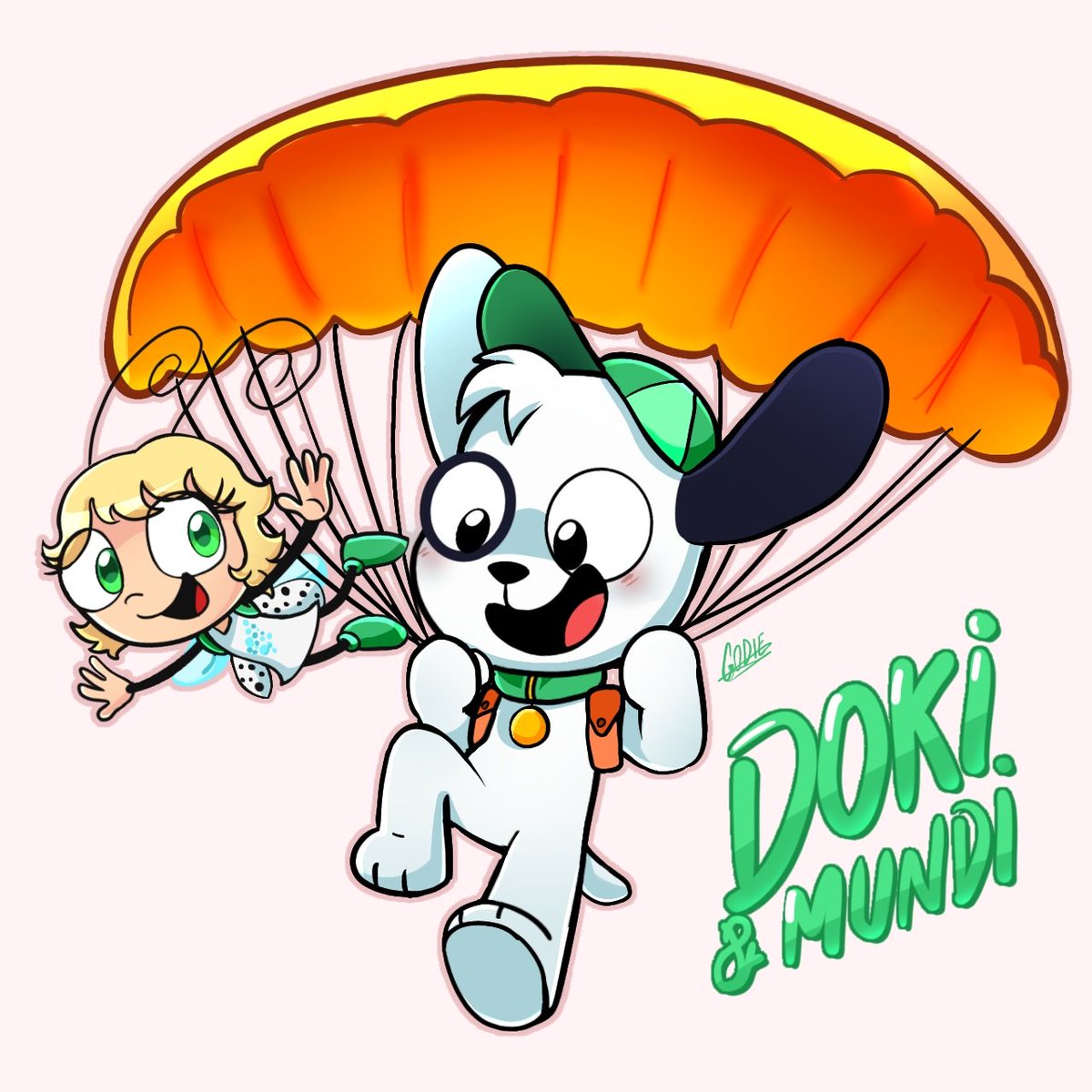 itsGodieToons's tweet image. Doki &amp;amp; Mundi 💚🐞

#Doki #fanart