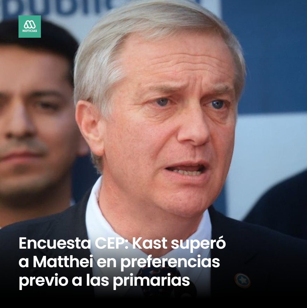 El 14% de los encuestados dijo que le gustaría que Kast fuera el próximo Presidente de Chile.