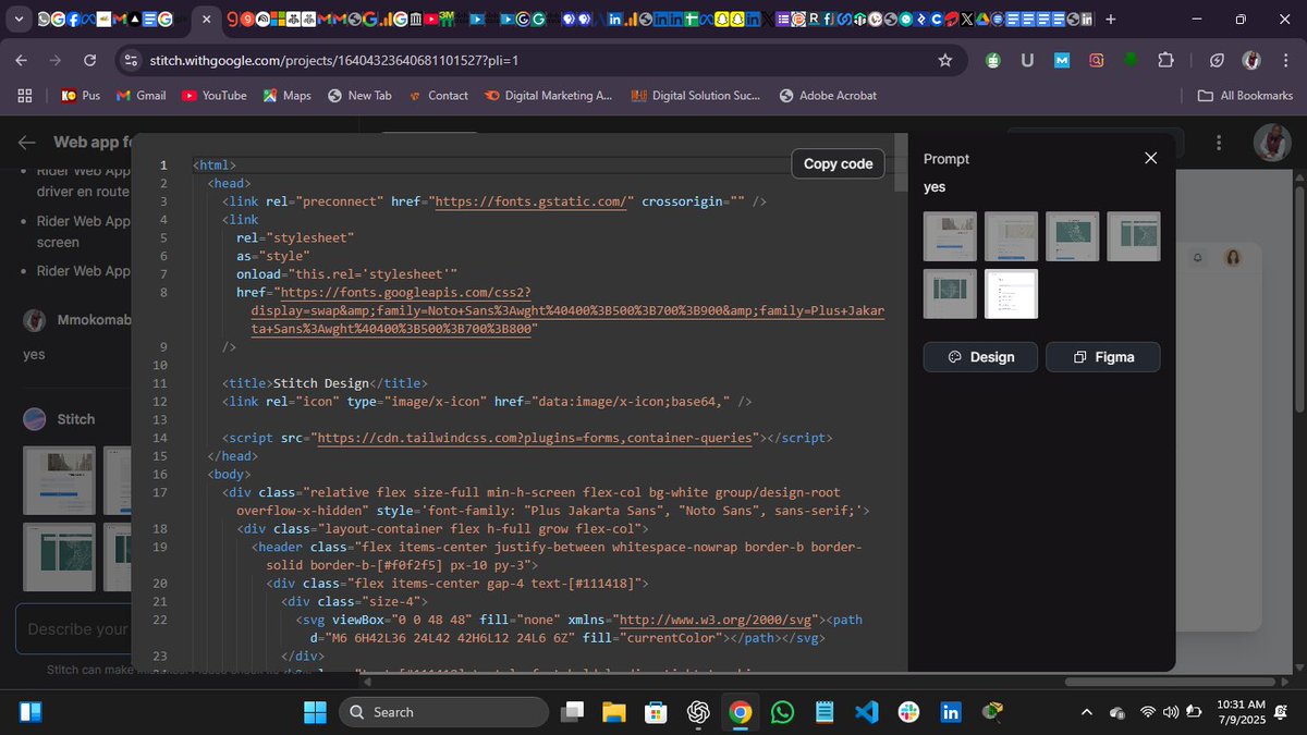 mkehuko's tweet photo. Week 2, Day 4 of @alx_africa   Journey
Today, I explored Stitch by Google and it blew my mind!
✅ Generated UIs from wireframes and text prompts
✅ Built a Hailing App interface in minutes

AI is redefining frontend development, and I’m here for it! #ALX_AiSK https://t.co/Sdnccxz26A