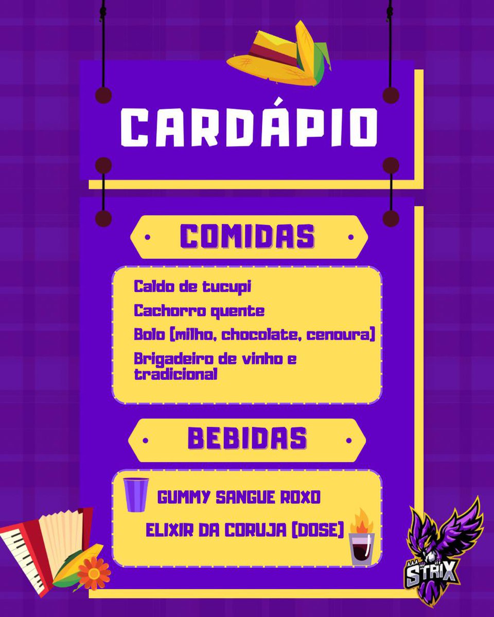 atleticastrix's tweet photo. fiquei sabendo que esse ano a corujinha vai ter coisinha nova no cardápio em… 👀💜 https://t.co/gDL0qutuOv