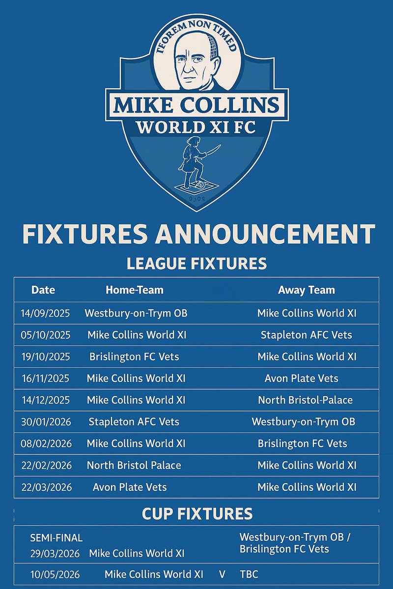 🗓️ FIXTURE ANNOUNCEMENT 🗓️

Lock up your aunties, MCWXIFC are coming to town….

 If you are a rival team and you see the fixture list and fancy a Sunday session after the game let us know. We are not only the best looking team, most handsome, best dressed, etc. 

WE CAN DRINK