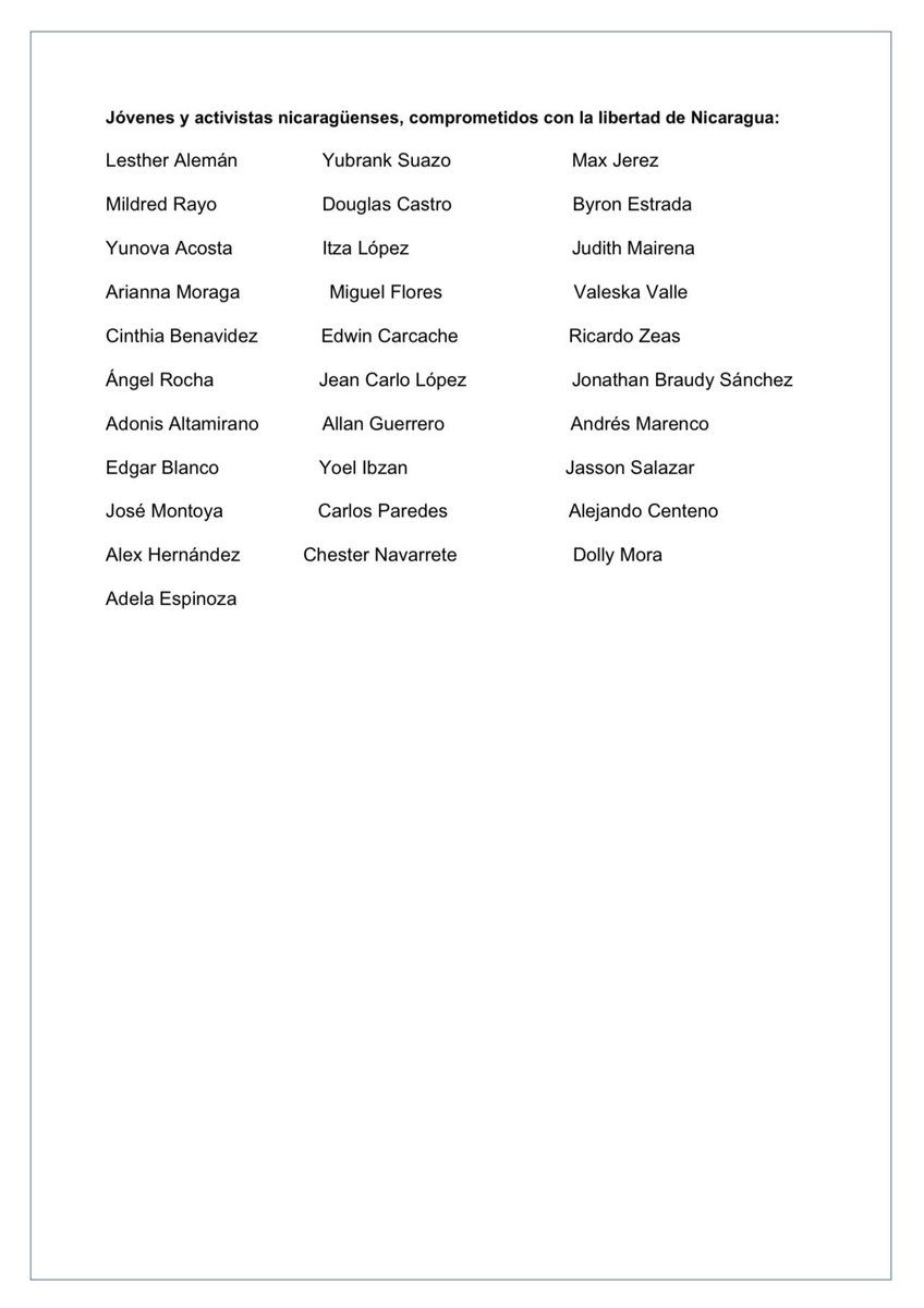 Hoy nos duele profundamente la partida de Venus Angelina Jerez, hija de la ex prisionera política nicaragüense Irlanda Jerez. Venus fue una joven valiente que, incluso desde el exilio, nunca dejó de alzar su voz junto a su hermana por la libertad de su madre y de #SOSNicaragua.