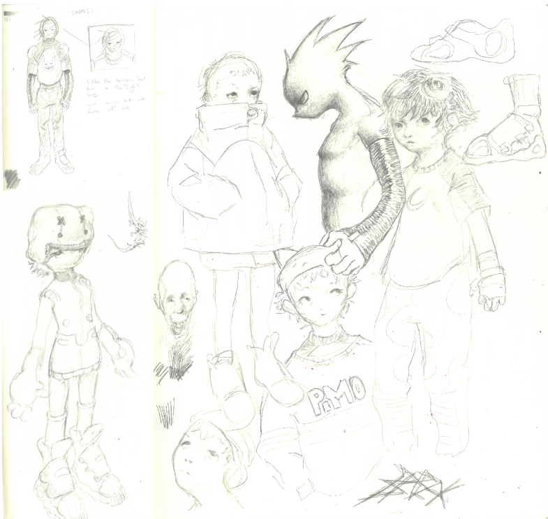 old crappy college sketches