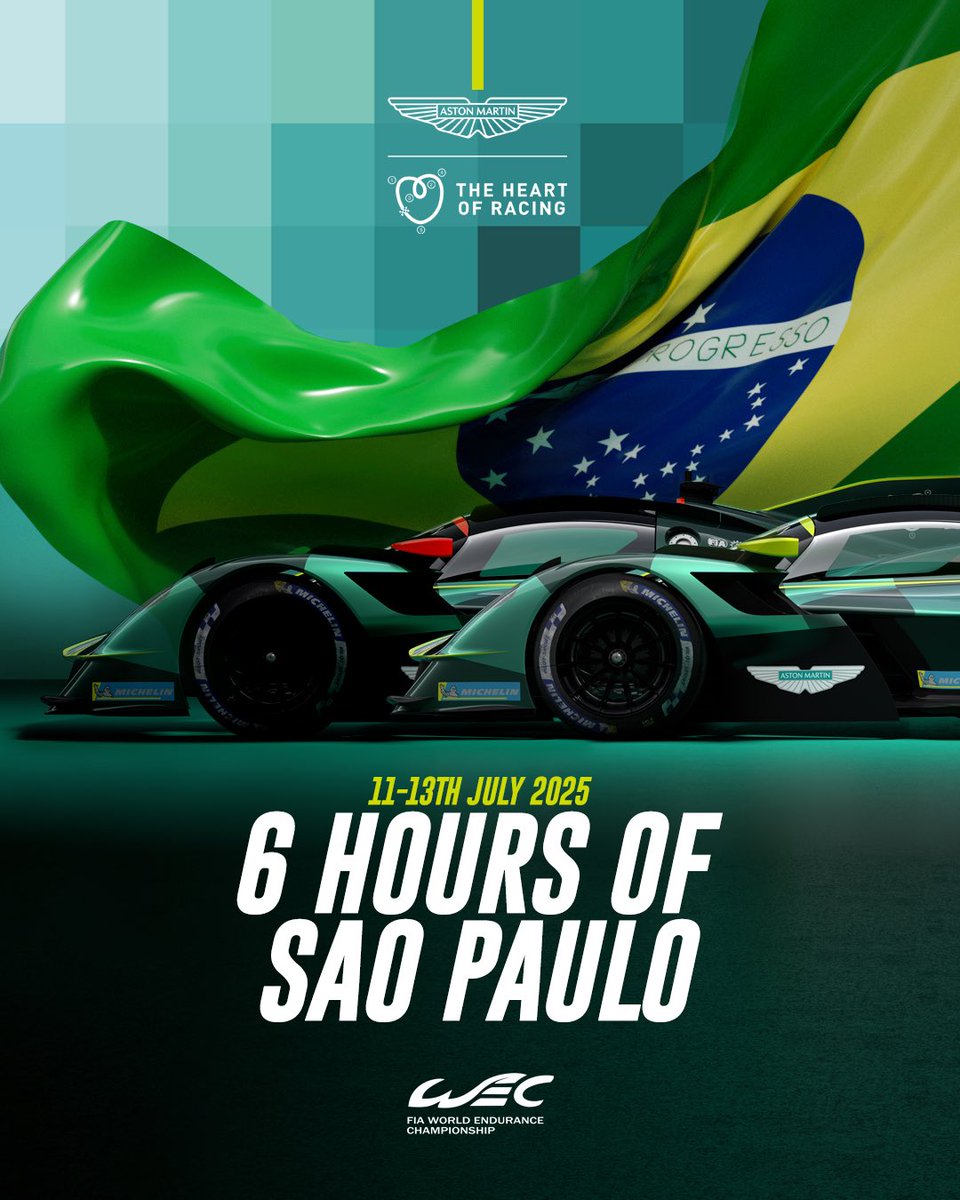 Aston Martin Racing (@amr_official) on Twitter photo Valkyrie’s back and we’re ready to make São Paulo sing!
The fifth round of the FIA World Endurance Championship takes place on Sunday, as the Aston Martin THOR Team, <a href="/Heart_Of_Racing/">The Heart of Racing</a> and <a href="/RSofLeman/">Racing Spirit of Léman</a> take on the #6HSaoPaulo
#AstonMartin #ValkyrieHypercar #NoiseMakers Valkyrie’s back and we’re ready to make São Paulo sing!
The fifth round of the FIA World Endurance Championship takes place on Sunday, as the Aston Martin THOR Team, <a href="/Heart_Of_Racing/">The Heart of Racing</a> and <a href="/RSofLeman/">Racing Spirit of Léman</a> take on the #6HSaoPaulo
#AstonMartin #ValkyrieHypercar #NoiseMakers
