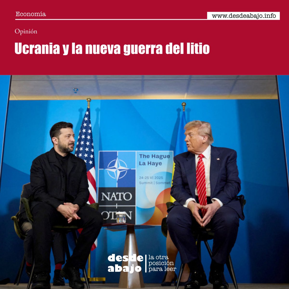 #Economía 💰| Trump ha buscado explotar las vastas reservas de litio de Ucrania desde los inicios de su segundo mandato.

desdeabajo.info/otras-noticias…

#Energía #Minerales #Multinacionales #Naturaleza