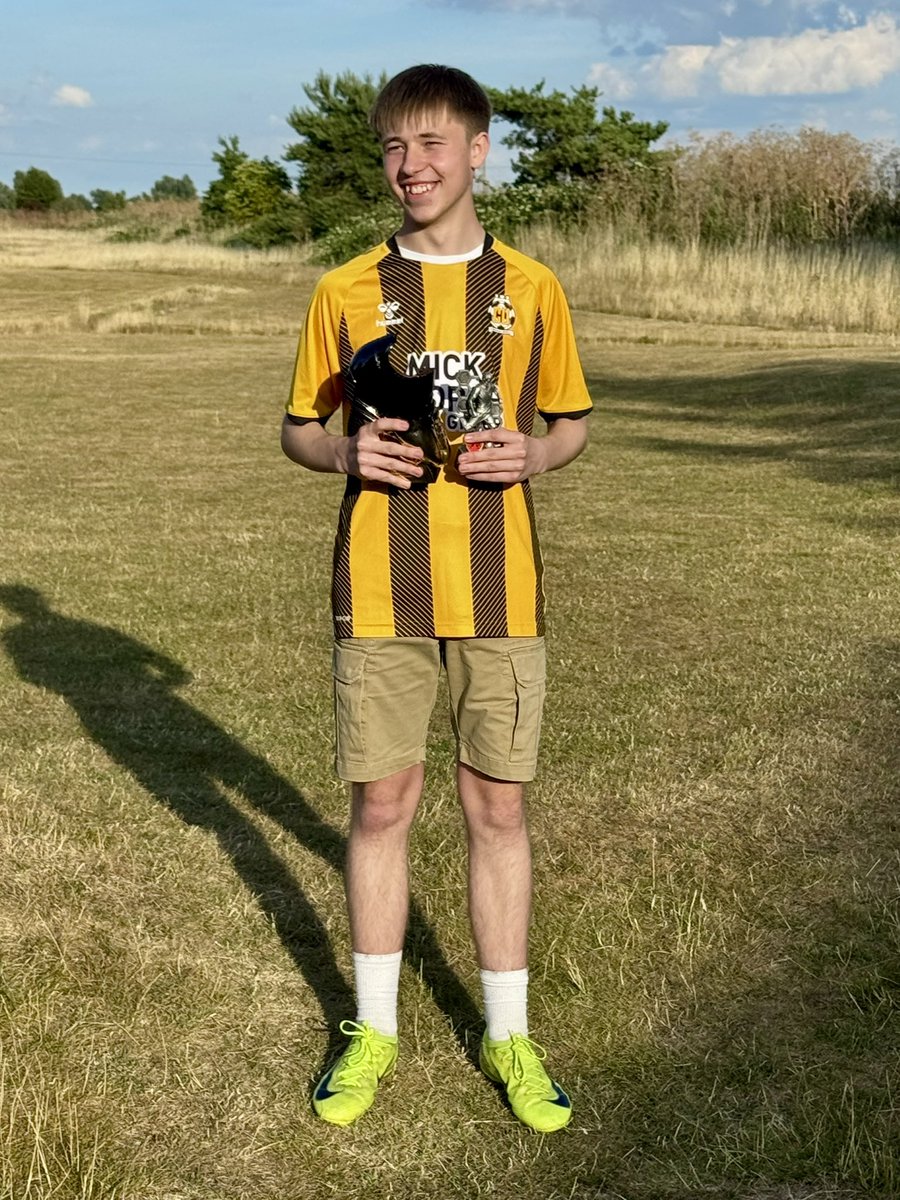 Another season and another trophy… 🏆’Coaches Player of the Season’ after a terrific U16’s year. #prouddad