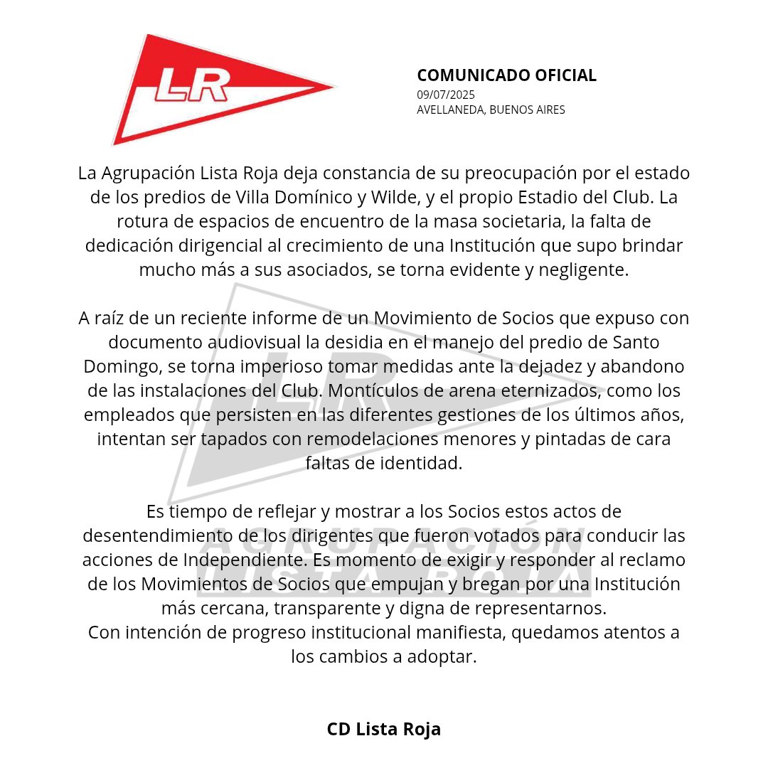 listarojacai's tweet image. Comunicado Oficial.
