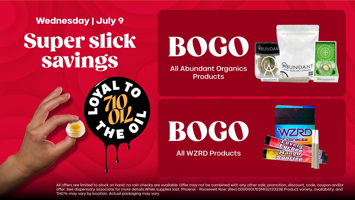 trulieve_az's tweet image. ✨ Super slick savings are here! ✨ Stay loyal to the oil and double up on your favorites today. 🌿🔥 Don’t miss out on these magical midsummer vibes! 🪄💨
trulieve.com/discover/promo…