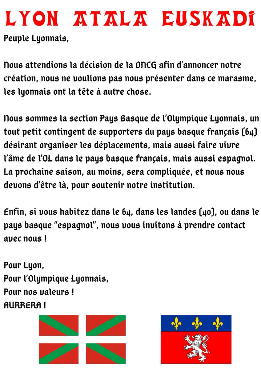 Lyon Atala Euskadi tweet media