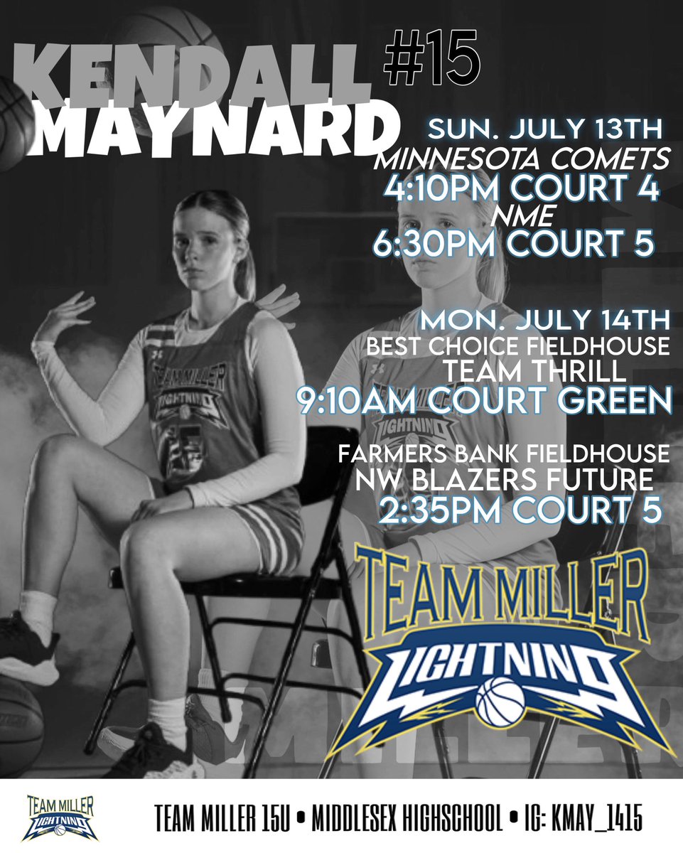 My schedule for UA Rise session 2! 
<a href="/TeamMiller2028/">TeamMiller2028</a> 
<a href="/StewLester2/">Stewart Lester</a> 
<a href="/NJLadiesHoops/">NJ Ladies Hoops</a>